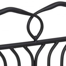 Nočný stolík Line, 66 cm, sklo, čierna - 5