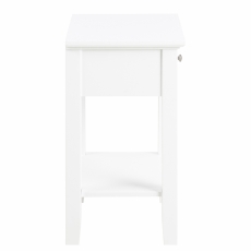Nočný stolík Linnea, 45 cm, MDF, biela - 4