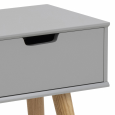 Nočný stolík Mitra, 61,5cm, šedá / dub - 2