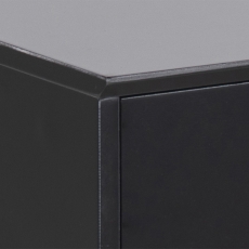 Nočný stolík Mitra, 62 cm, MDF, čierna - 7