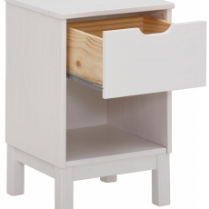 Nočný stolík Peige, 59 cm, biela - 4