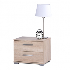 Nočný stolík s 2 zásuvkami Nora, 35 cm, dub
