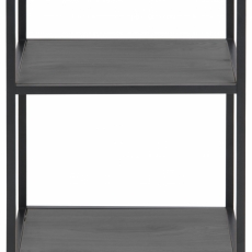 Nočný stolík Seaford, 63 cm, MDF, čierna - 2
