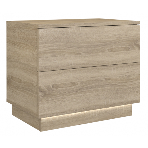 Nočný stolík Sela, 55 cm, dub sonoma - 1