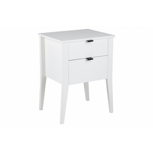 Nočný stolík Sleepy, 65 cm, MDF, biela - 1