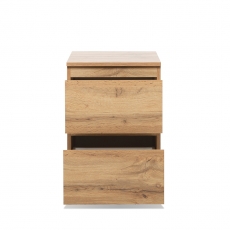 Nočný stolík so zásuvkami Picture, 55 cm, medový dub - 4