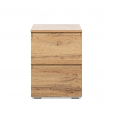 Nočný stolík so zásuvkami Picture, 55 cm, medový dub - 3