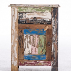 Nočný stolík teakový so zásuvkou Loki, 58 cm - 2