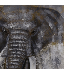 Obraz Big Elephant 80x80 cm, olej na plátně - 2
