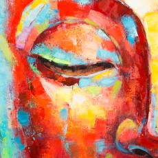 Obraz Buddha, 90 cm, akryl na plátně - 2