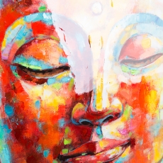 Obraz Buddha, 90 cm, akryl na plátně - 5