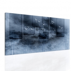 Obraz Čajky v čiernej, 100x60 cm - 3
