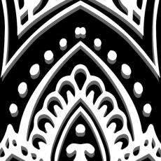 Obraz Černobílá mandala, 150x60 cm - 4