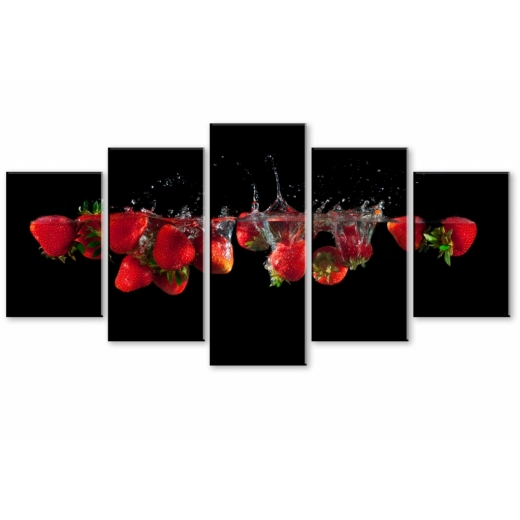 Obraz Červené jahody, 100x50 cm - 1