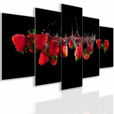 Obraz Červené jahody, 100x50 cm - 3