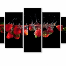 Obraz Červené jahody, 150x75 cm - 1