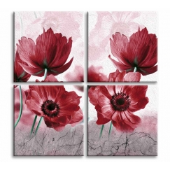 Obraz Červený mak, 90x90 cm