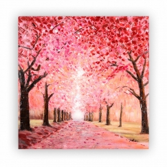 Obraz Cherry Boulevard, 100 cm, akryl na plátne