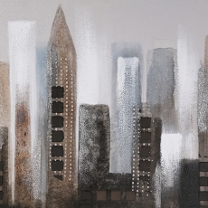 Obraz City, 120 cm, olej na plátně - 2