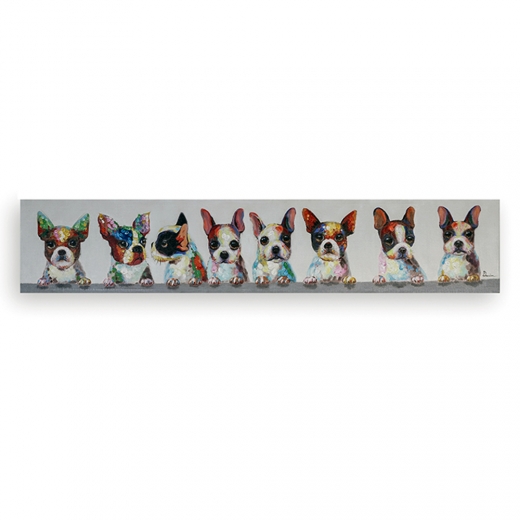Obraz Dogs 150 cm, olej na plátně - 1
