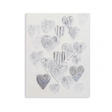 Obraz Heart 100x80 cm, olej na plátně - 1