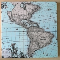 Obraz Historická mapa I., 50x50 cm - 1