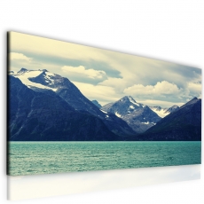 Obraz Hory a jazero, 120x80 cm - 3