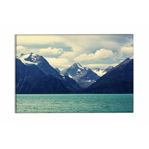 Obraz Hory a jazero, 90x60 cm - 1