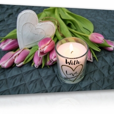 Obraz Kvetina so sviečkou, 75x50 cm - 3