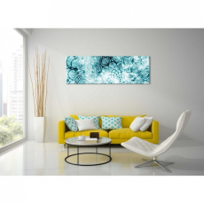 Obraz Ledové modrá mandala, 120x40 cm - 2