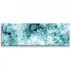 Obraz Ledové modrá mandala, 120x40 cm - 3