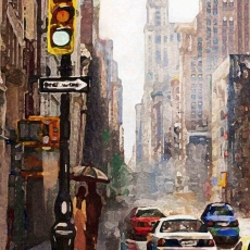 Obraz Malovaná ulice, 150x100 cm - 4