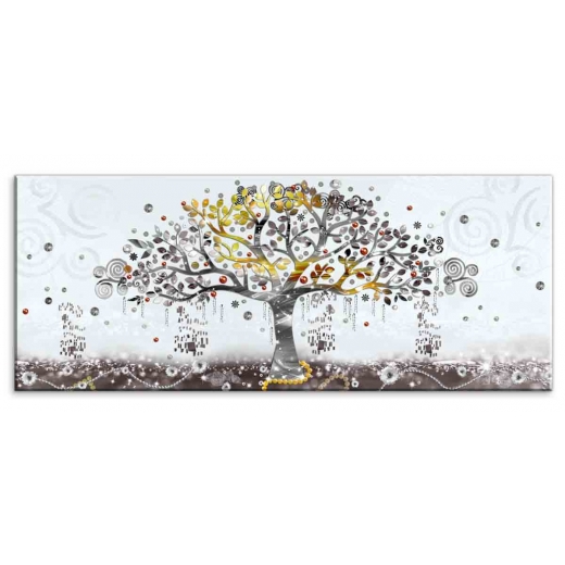 Obraz Malovaný abstraktní strom, 100x40 cm - 1