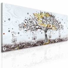 Obraz Malovaný abstraktní strom, 100x40 cm - 2