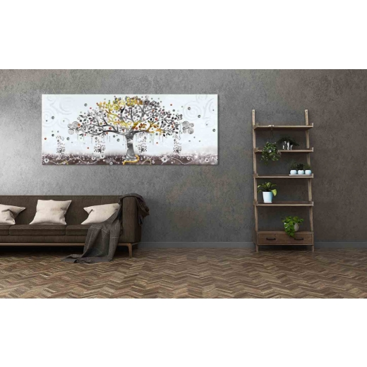 Obraz Malovaný abstraktní strom, 50x20 cm - 1