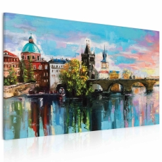 Obraz Maľovaný Karlov most, 120x80 cm - 3