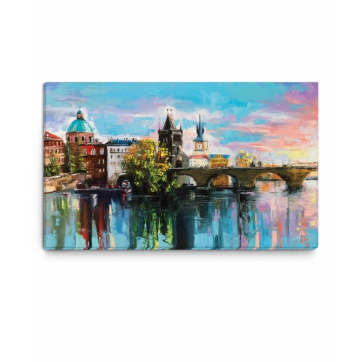 Obraz Maľovaný Karlov most, 45x30 cm - 1