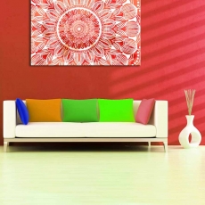 Obraz Mandala červené slunce, 120x80 cm - 2