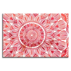 Obraz Mandala červené slunce, 120x80 cm