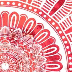 Obraz Mandala červené slunce, 150x100 cm - 4
