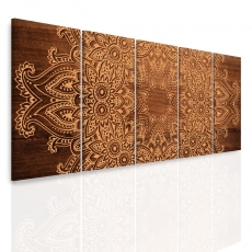 Obraz Mandala na dřevě, 150x60 cm - 3