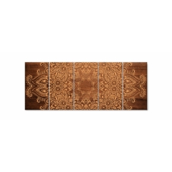Obraz Mandala na dřevě, 150x60 cm