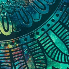 Obraz Mandala tyrkysové dění, 150x80 cm - 1