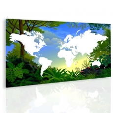 Obraz Mapa světa, 150x100 cm - 3