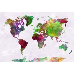 Obraz Mapa světa I, 120x80 cm