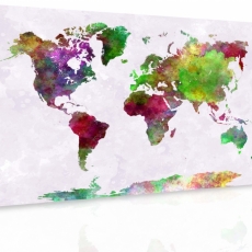 Obraz Mapa světa I, 150x100 cm - 3