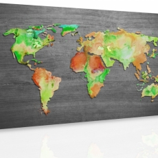 Obraz Mapa světa II, 120x80 cm - 3