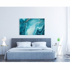 Obraz Modrá abstrakce, 150x100 cm - 2
