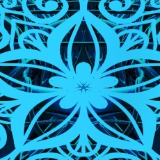 Obraz Modrá mandala v priestore, 150x60 cm - 4