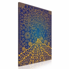 Obraz Modro-zlatý kouzelný strom, 30x45 cm - 3